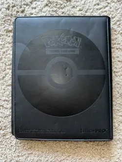 Pokemon Pikachu Ultra Pro Black Binder with Gold Leatherette | 16 Cards included - Image 2