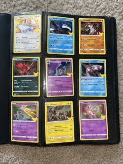 Pokemon Pikachu Ultra Pro Black Binder with Gold Leatherette | 16 Cards included - Image 3
