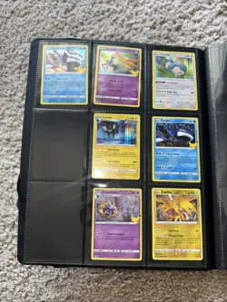 Pokemon Pikachu Ultra Pro Black Binder with Gold Leatherette | 16 Cards included - Image 4