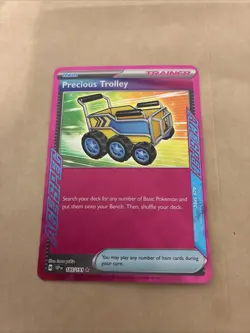 Pokemon TCG Precious Trolley Trainer Surging Sparks Ace Spec 185/191 SSP - Image 1