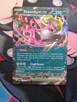 Fezandipiti EX 038/064 SV Shrouded Fable Holo Double Rare Pokemon TCG Promo NM - Image 2