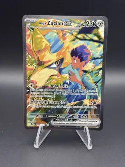 Pokemon TCG Hop's Zacian EX Holo Card 186/159 Sv09: Journey Together - Image 1