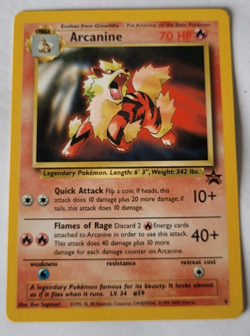 Black Star Promo Arcanine #6 Pokemon Card WOTC 1999 NM - Image 1
