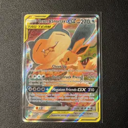 Eevee & Snorlax GX SM169 NEAR MINT Black Star Promo Pokemon TCG - Image 1
