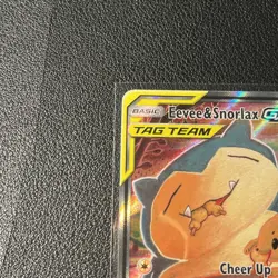 Eevee & Snorlax GX SM169 NEAR MINT Black Star Promo Pokemon TCG - Image 4