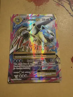 Pokemon TCG Mega M Blastoise EX Evolutions Full Art Ultra Rare Holo Card 102/108 - Image 1