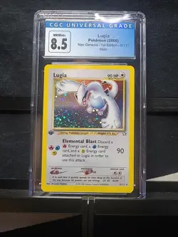 Pokemon Neo Genesis 1st Edition Holo Card #9 Lugia CGC 8.5 - Image 2