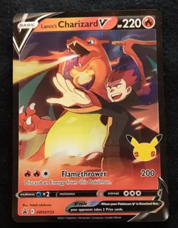 Lance's Charizard V SWSH133 SWSH: Sword & Shield Promo Cards Holo Pokemon - Image 1