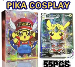 55Pcs Pikachu VCOS Poncho Cosplay. SEALED DECK. NON TCG Custom Art Pokemon - Image 2