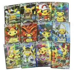 55Pcs Pikachu VCOS Poncho Cosplay. SEALED DECK. NON TCG Custom Art Pokemon - Image 3