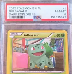 🌿Bulbasaur Dark Explorers Pokemon Card Graded PSA 8 NM-MT #1/108 (2012) CUTE! ✨ - Image 2