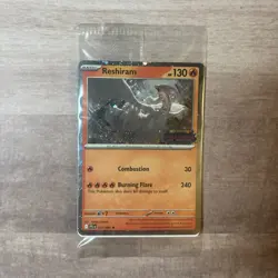 Pokemon Reshiram Stamped Holo Promo 2025 Phantasmal Flames sealed - Image 1