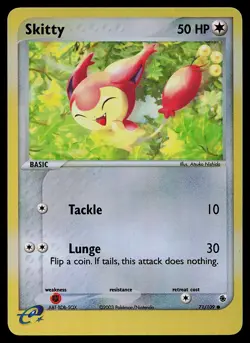 Pokemon Card - Skitty Ruby and Sapphire 71/109 Common Reverse Holo - Image 1