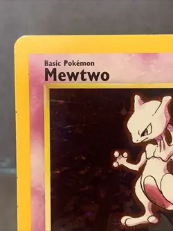 Pokemon TCG Mewtwo 10/102 Base Set Holo Unlimited Rare 1999 WOTC VTG - Image 3