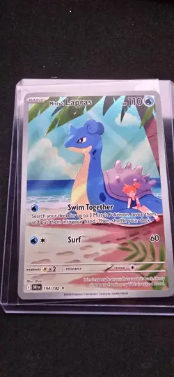 Pokemon S&V Destined Rivals NM Misty's Lapras Illustration Rare #194/182 - Image 1