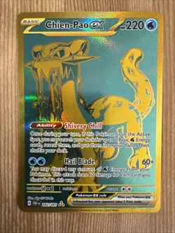 Chien-Pao ex 242/091 - Pokemon Paldean Fates Hyper Rare Card - NM - Image 1
