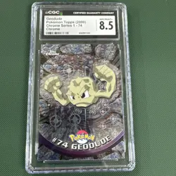 2000 Topps Chrome Pokemon Geodude #74 CGC 8.5 - Image 1