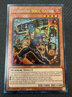 Vanquish Soul Razen MP24-EN139 1st Edition Prismatic Secret Rare Yu-Gi-Oh! - Image 1