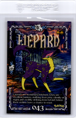 liepard Peruvian Halloween Pokemon card - Image 1