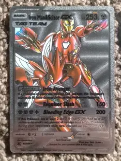 2024 Pokemon Marvel Avengers Silver Foil Fan Art Lot Of 4 Cards - Image 2