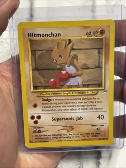 Pokemon Hitmonchan 69/105 Unlimited Pokemon Neo Destiny Card LP Nintendo Vintage - Image 1