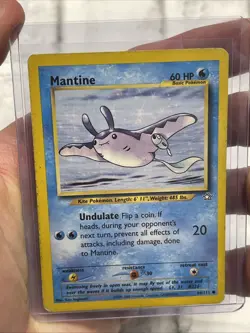 Mantine 64/111 Pokemon Neo Genesis-Unlimited Edition 2000 Common MP Vintage Card - Image 1