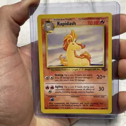 Pokemon Rapidash Jungle 44/64 Unlimited NM Vintage Vtg Card Nintendo TCG WOTC - Image 1