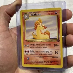 Pokemon Rapidash Jungle 44/64 Unlimited NM Vintage Vtg Card Nintendo TCG WOTC - Image 2