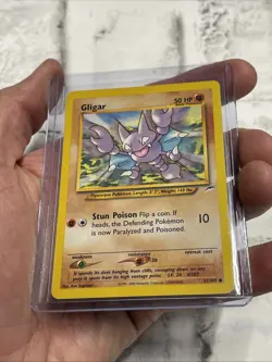 Pokemon WOTC Gligar 67/105 Neo Destiny UNLIMITED Common LP/NM Card Vintage TCG - Image 2