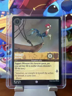 🔹Heihei Boat Snack FOIL Card 7/204🔹Disney Lorcana TCG The First Chapter - Image 1