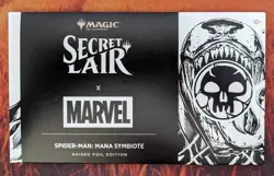 Mana Symbiote x Sealed Secret Lair Spider-Man Marvel RAISED FOIL MTG Magic - Image 1