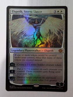 Elspeth, Storm Slayer * FOIL * - MTG TDM Tarkir: Dragonstorm - NM/MINT - 0011 - Image 1