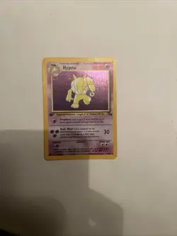 Hypno 8/62 Fossil 1st Edition Holo Card Very Clean Condition - Image 2