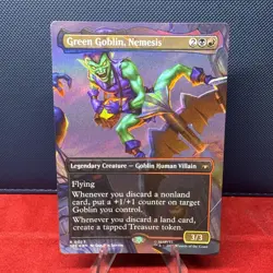 Green Goblin, Nemesis (Borderless) Spider-Man FOIL MTG Magic the Gathering-0023 - Image 1