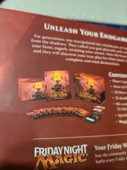 MTG Magic Hour of Devastation Fat Pack Bundle Box Sealed w 10 Packs SEEPICS - Image 4