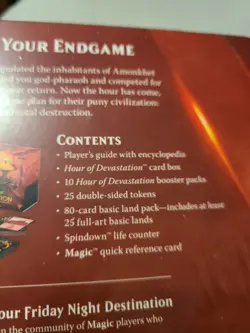 MTG Magic Hour of Devastation Fat Pack Bundle Box Sealed w 10 Packs SEEPICS - Image 5