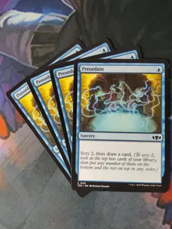 Preordain x 4 | 7% Off 2+ | Dragonstorm | NM | MTG - Image 1