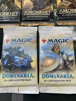 LOT of 3 Amonkhet & 2 Dominaria Draft Booster Packs, SEALED - Image 5