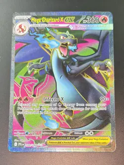 POKEMON Phantasmal Flames MEGA CHARIZARD X EX UR & Rare Cards 109/094 & EX 013 - Image 2