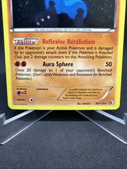 Lucario #80/113-Legendary Treasures 2013 Holo Rare Pokemon TCG - Image 4