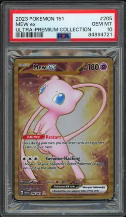 2023 Pokemon 151 Ultra Premium Collection Mew EX 205/165 PSA 10 Gem Metal - Image 1