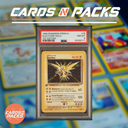 Carte Pokemon Electhor 16/102 HOLO Set de Base Edition 1 PSA 8 NM-MINT 🇫🇷🔥 - Image 1
