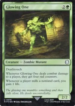MTG FOIL Glowing One - Fallout Commander #076 NM Magic Card - Image 1