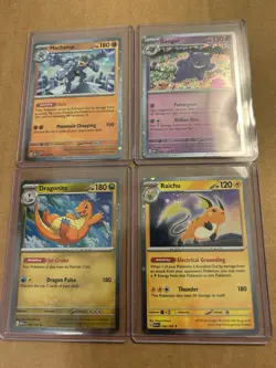 Pokemon TCG Sam's Club 151 4 Mini Tin Promos NM Sleeved And Top Loaded Cosmos - Image 1
