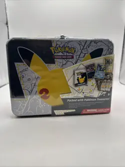 Pokemon TCG Celebrations 25th Anniversary Collectors Chest Lunch Box Tin Sealed 820650809415 - Image 1