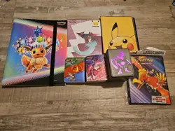 Pokemon Lot Of Binders And A Deckbox 6 Binders, 1 Deckbox, 6 Used 1 Brand New - Image 1