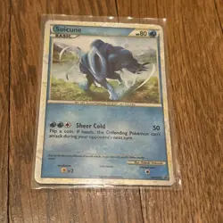 Pokemon TCG Suicune HGSS21 2010 Fall Collector's Tin Black Star Promo Holo MP+ - Image 1