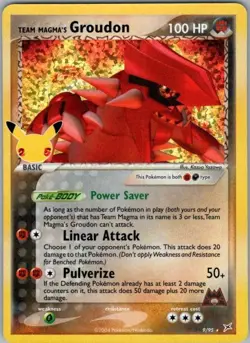 Pokemon Card Team Magma's Groudon 9/95 Celebrations - Near Mint - Image 1