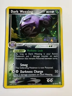 Pokemon TCG Dark Weezing 42/109 Reverse Holo Ex Team Rocket Returns LP - Image 1
