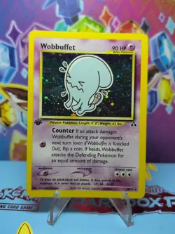 Pokemon TCG Neo Discovery 1st Edition Wobbuffet 16/75 Holo LP - Image 1